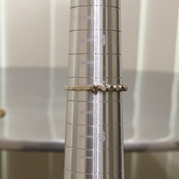 Flat Circle Hammered Silver Etsy Ring - Size 5 - Picture 7 of 7